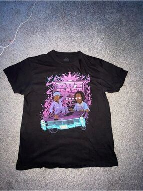 Zumiez Black Short Sleeve Tee with Purple & Teal Outkast Graphic